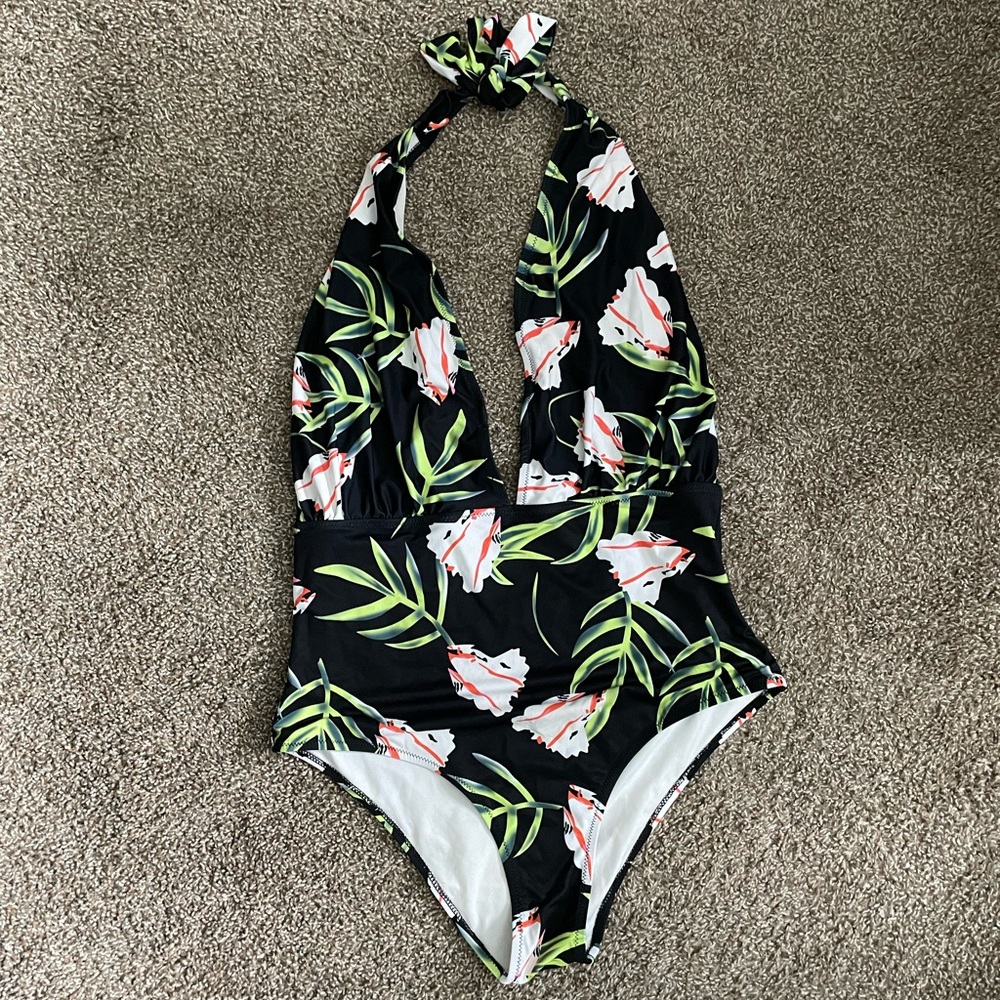 One Piece Floral Swimsuit